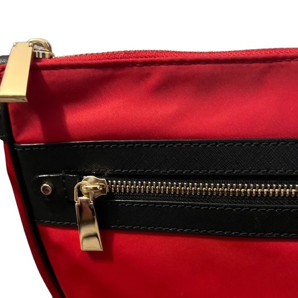 Michael Kors Nylon Leather-Trimmed Crossbody Bag, Red - Picture 5 of 13